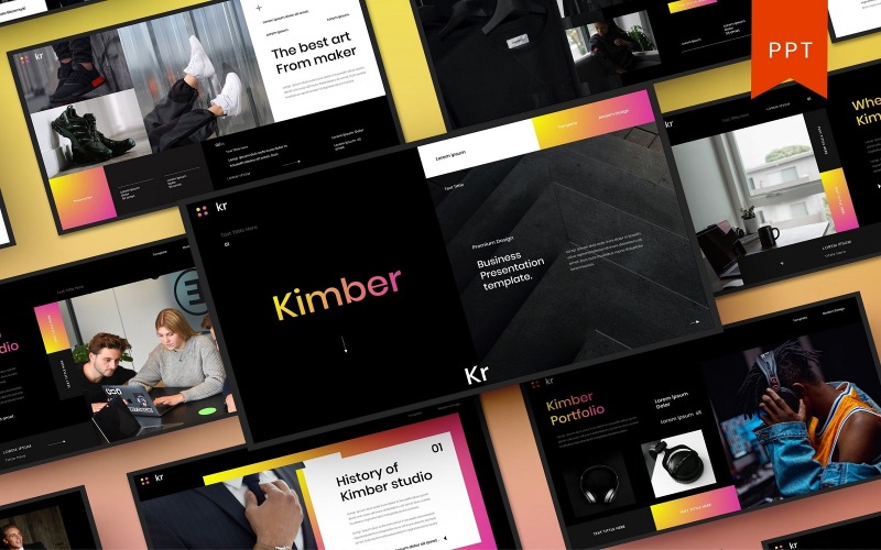 Кимбер – Бизнес Шаблоны презентаций PowerPoint