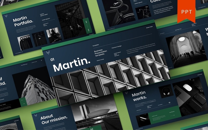 Martin – İş PowerPoint Şablonu
