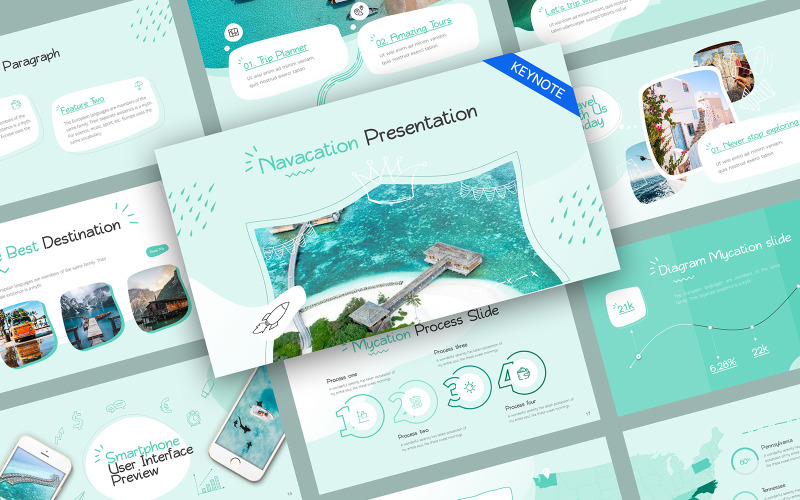 Navigate Travel Keynote Template 252441 TemplateMonster