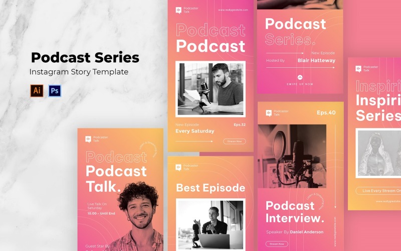 Historia de Instagram de la serie de podcasts