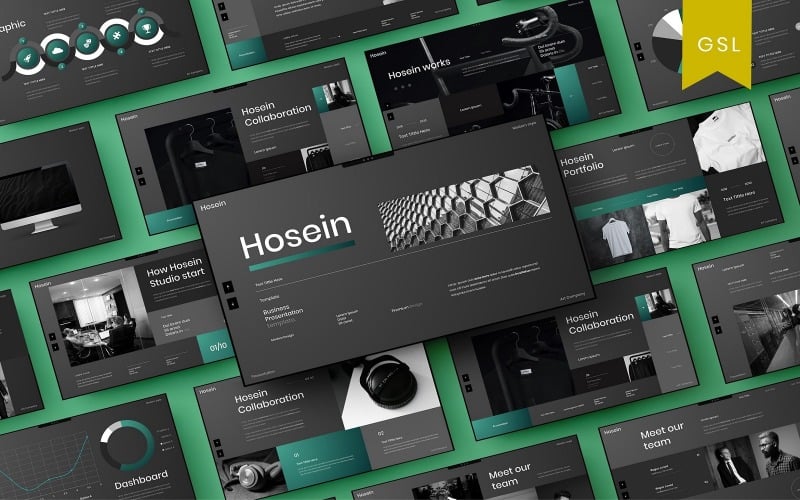 Hosein - Obchodní šablona prezentace Google
