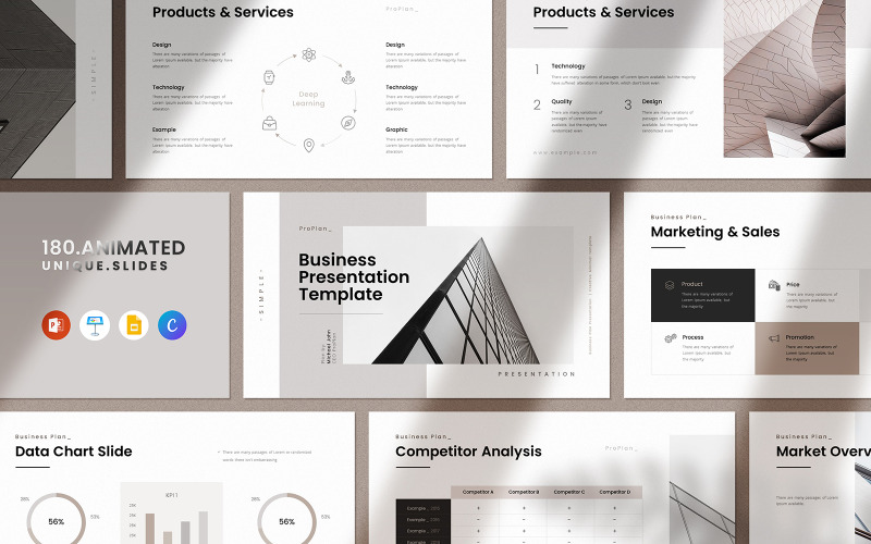Meilleur modèle de présentation PowerPoint de plan d'affaires