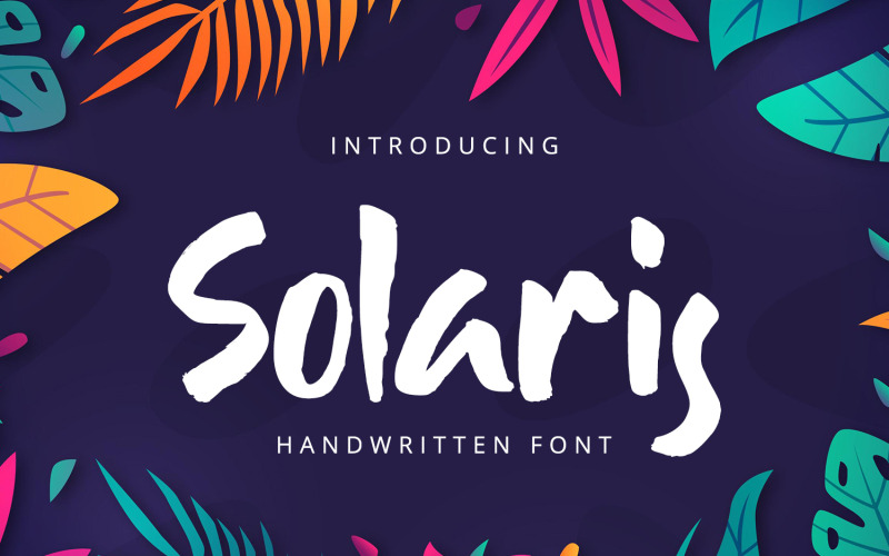 Solaris - Handschriftliche Schriftart