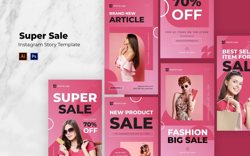 Super Sale Instagram Story-Vorlage