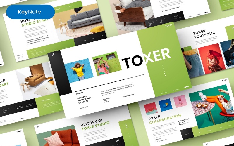 Toxer – 商业主题演讲模板