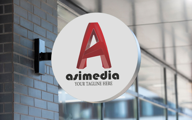 Asimedia  Your Tagline Here Logo