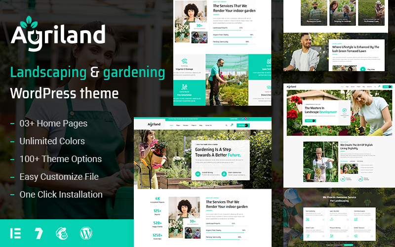 Agriland - Tema WordPress Agricultura e Jardim