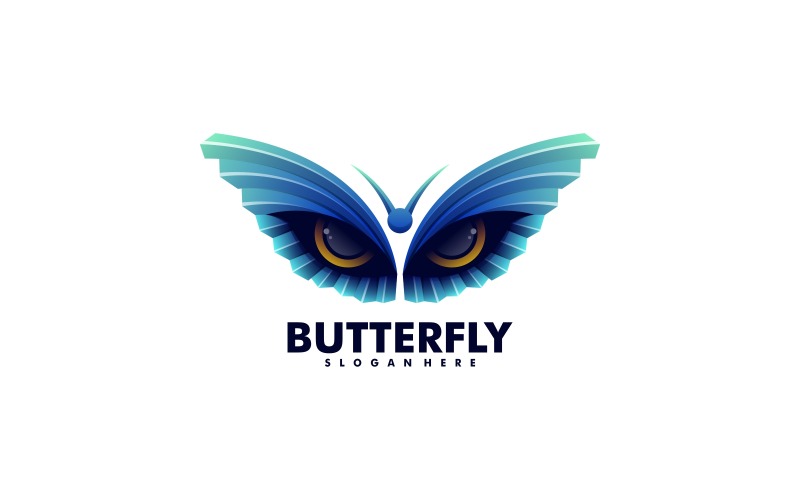 Logo s přechodem motýlích očí
