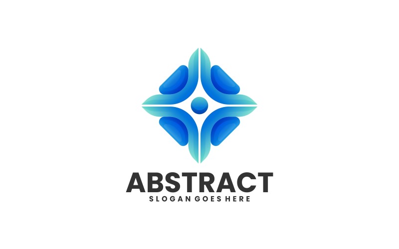Šablona loga abstraktní čtvercový přechod