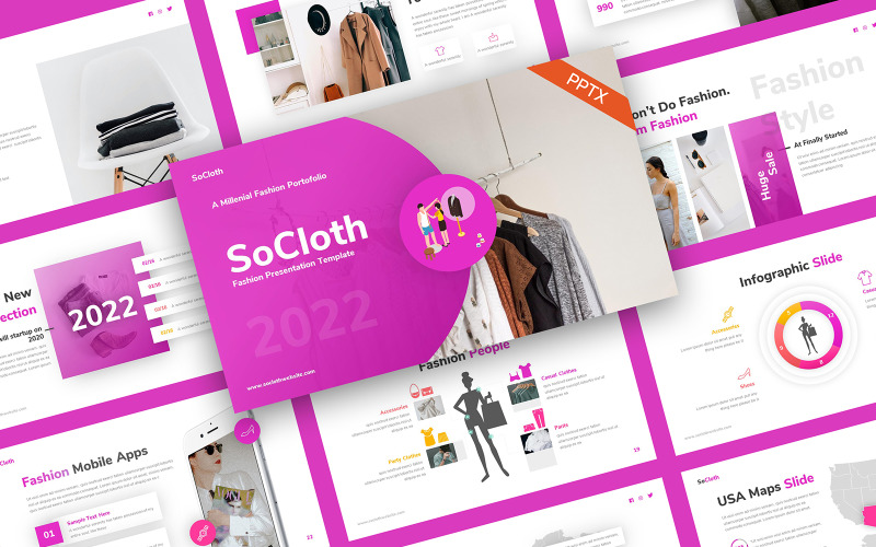 SoCloth Fashion PowerPoint šablony