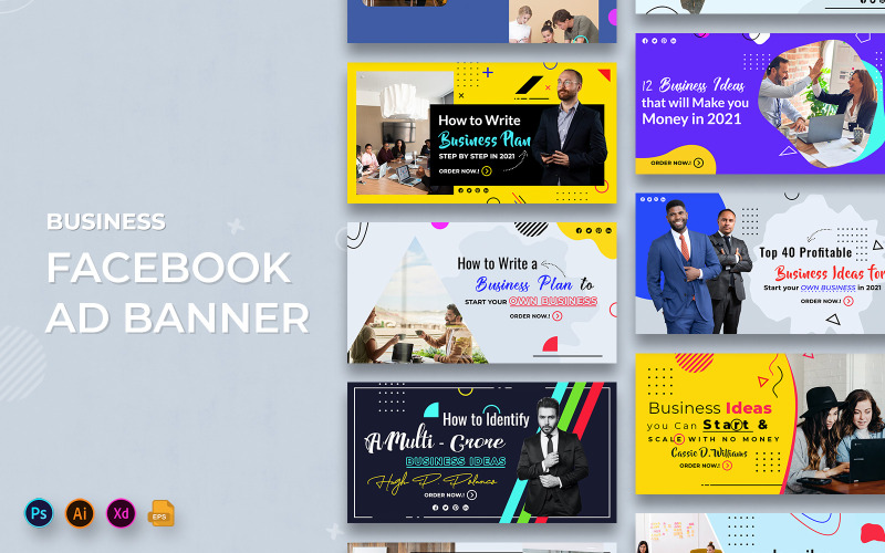 Baner reklamowy usług biznesowych na Facebook
