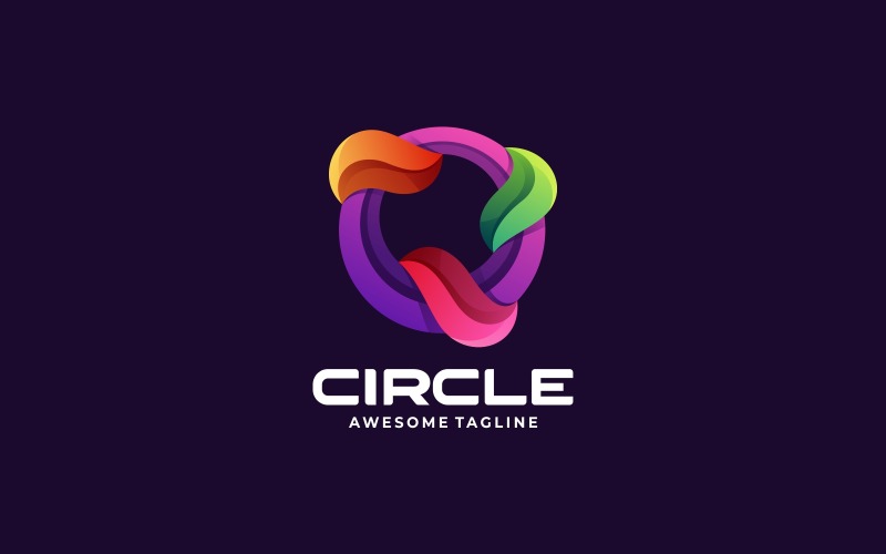 Design de Logo Círculo Colorido