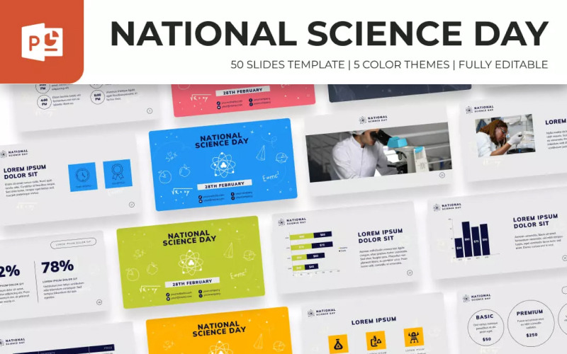 NSD - National Science Day Powerpoint sablon