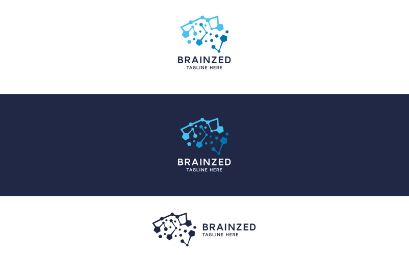 Profesionální Brainzed Human Mind Logo