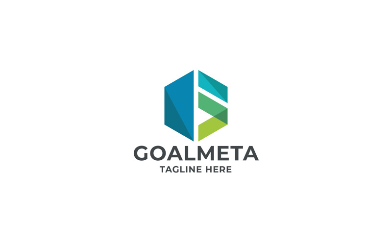 Professionell målmetabokstav G-logotyp