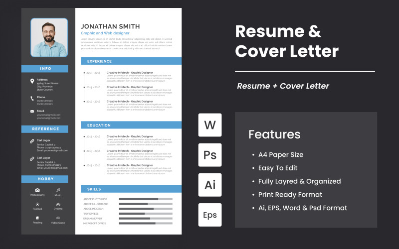 Conception simple de CV et de lettre de motivation