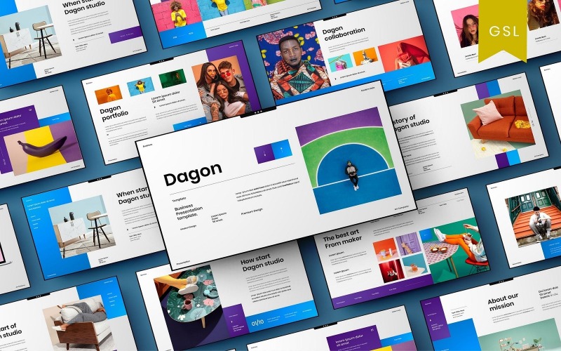 Dagon – Firemní šablona prezentace Google