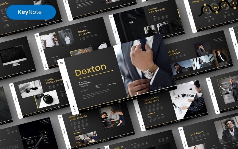 Dexton — Шаблон бизнес-презентации