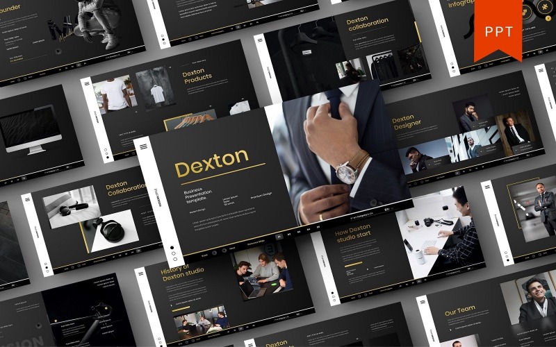 Dexton – Üzleti PowerPoint sablon