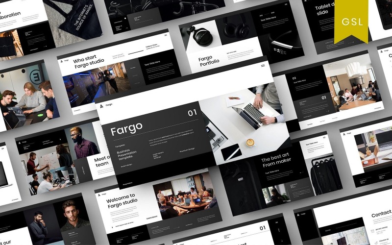 Fargo - Modèle de diapositives Google pour les entreprises