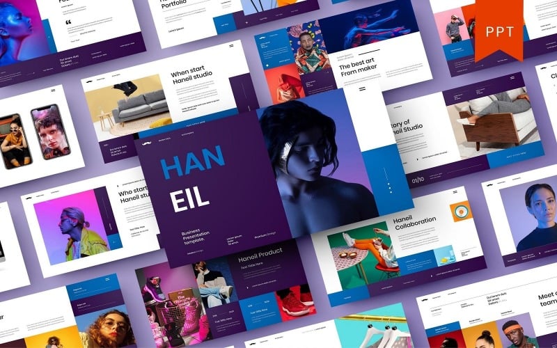 Haneil – PowerPoint-mall för företag