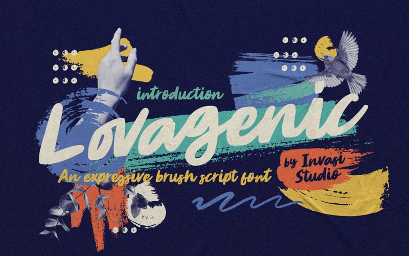Lovagenic - Organic Brush Font