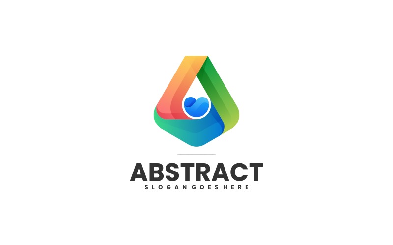 Style de logo coloré abstrait vectoriel