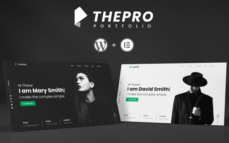 ThePRO – Személyes portfólió WordPress téma