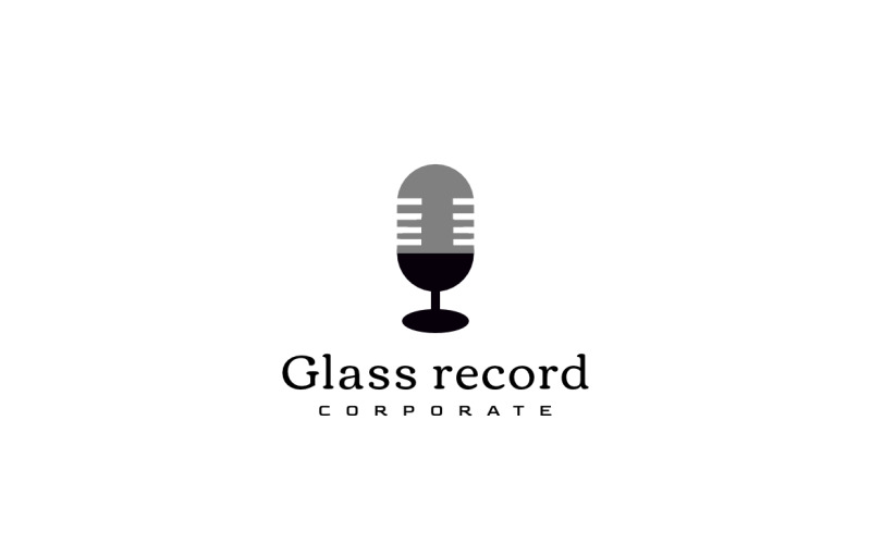 Logo de la société d'enregistrement de verre