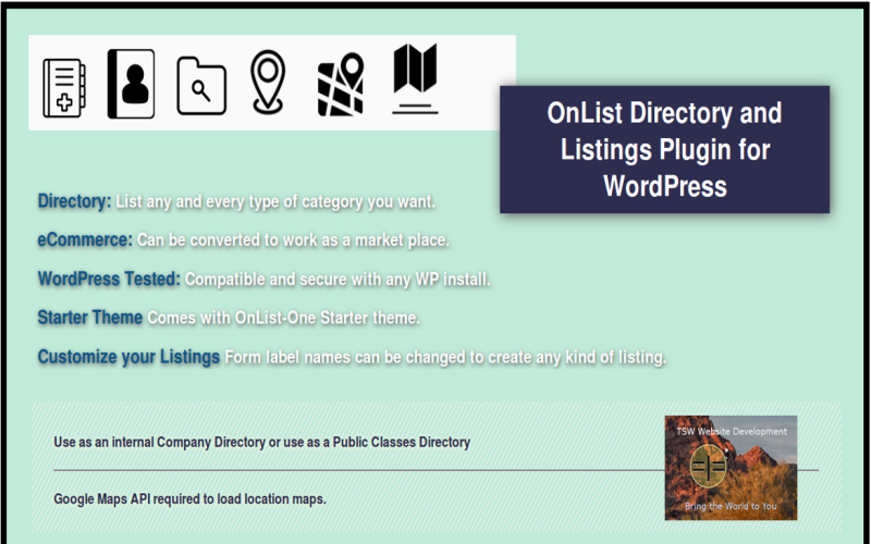 Plugin WordPress per elenchi di directory di Onlist Plus