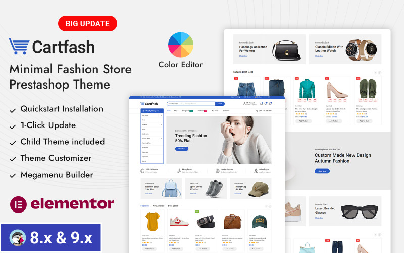 Cartfash - Tema responsivo para Mega Fashion Store Prestashop