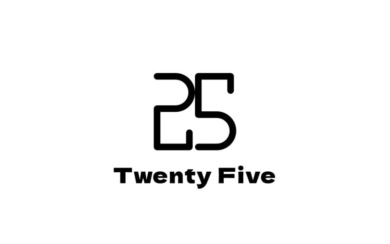 Ambigram Twenty Five Clever Logo #253535 - TemplateMonster