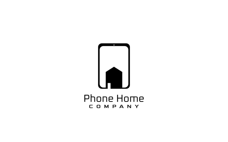 Phone Home Dual Meaning Logo 253595 TemplateMonster