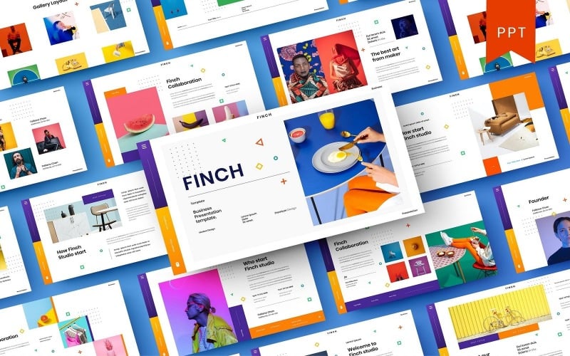 Finch - Modelo de PowerPoint de Negócios