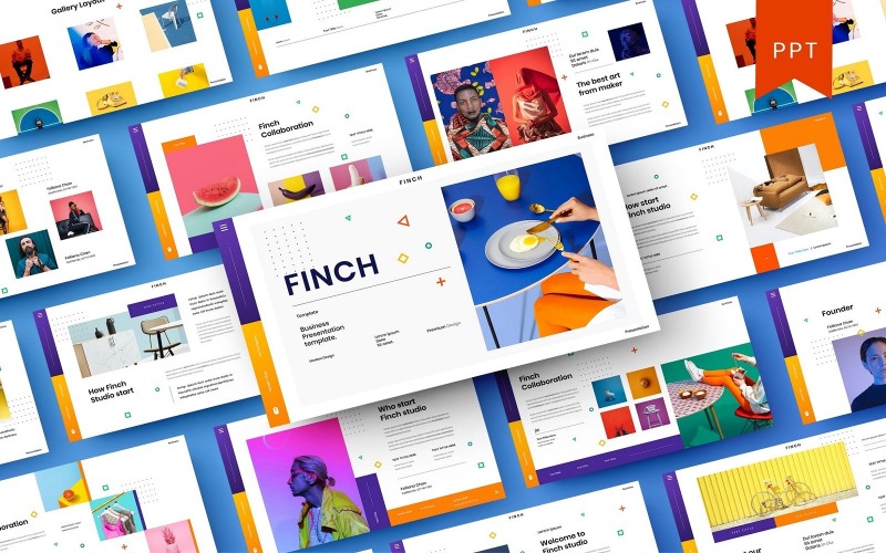 Finch – PowerPoint-mall för företag