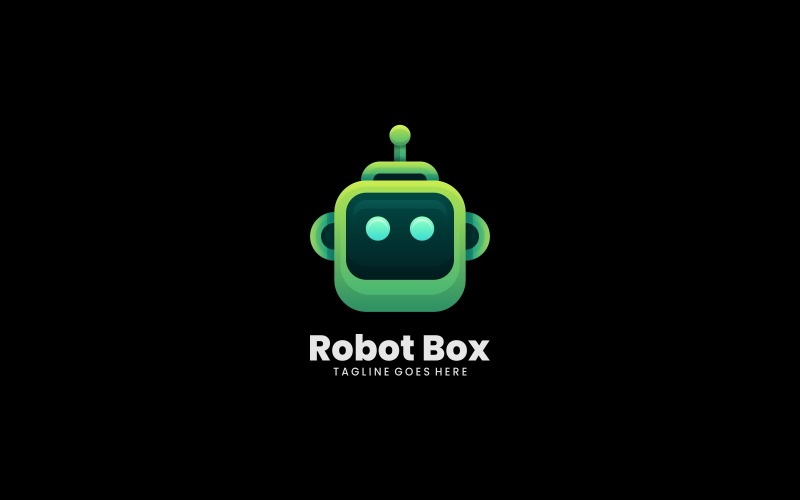 Gradientowe logo Robot Box