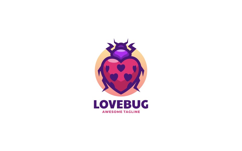 Miłość Bug Proste Logo Maskotki