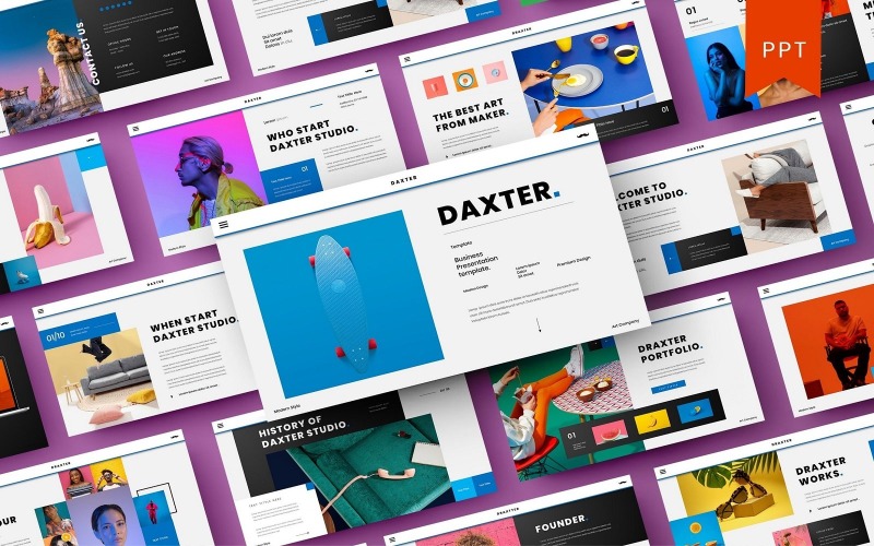 Draxter – Шаблон бизнес-презентации PowerPoint