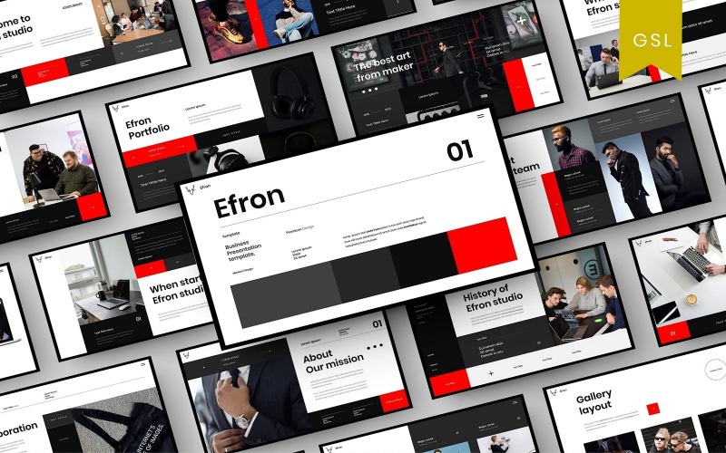 Efron - Zakelijke Google Slide-sjabloon