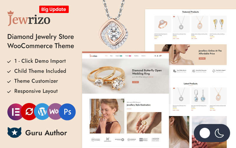 Jewrizo - Jewelry Store Elementor WooCommerce Responsive Theme