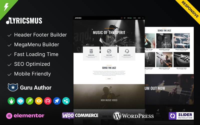 Lyricsmus - 音乐 WordPress 主题