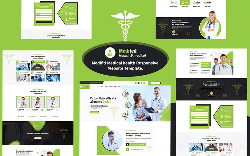 Medifed & Medical Doctor Gezondheidszorg Zakelijke responsieve sjabloon
