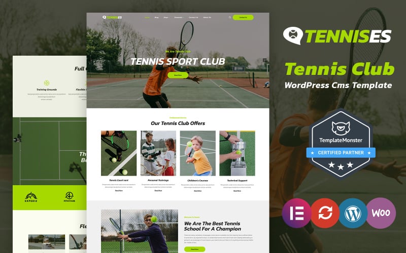 Tenis - téma WordPress pro tenisový a sportovní klub