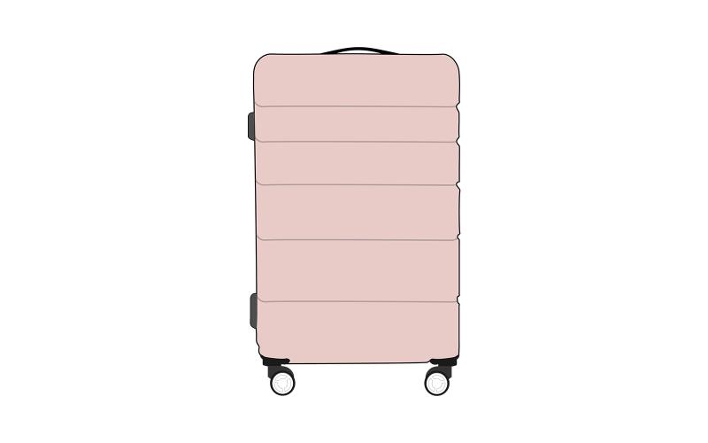 Elemento de equipaje Vector de equipaje de viaje