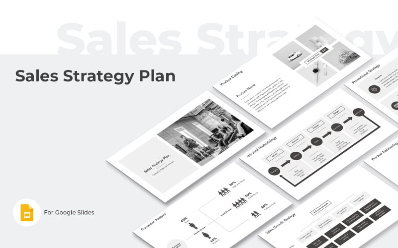 Sjabloon voor verkoopstrategieplan Google Presentaties