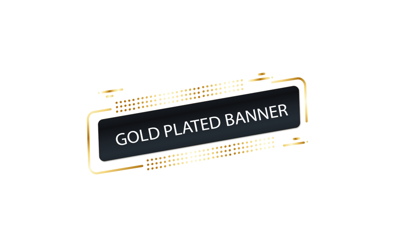 Vergulde Banner Vector