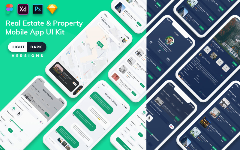 Emlak ve Emlak MobileApp (Aydınlık ve Karanlık)