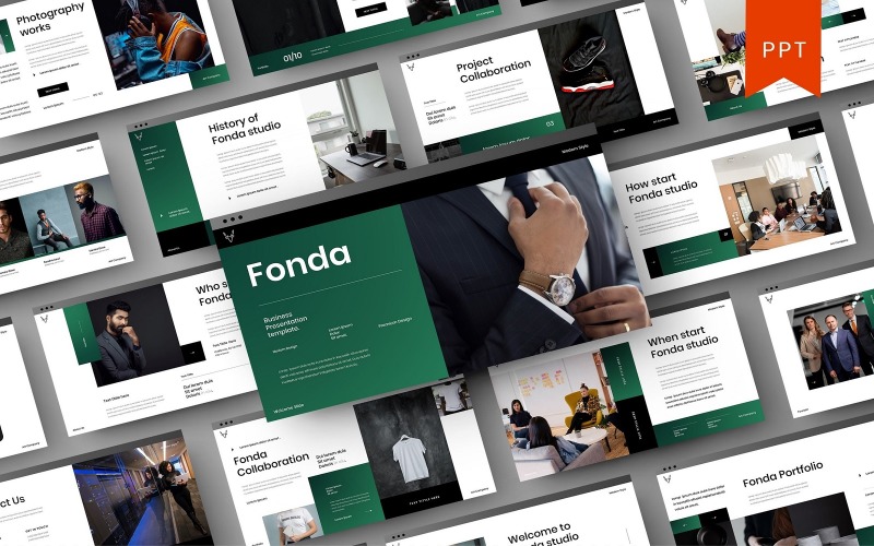 Fonda – бізнес шаблон PowerPoint
