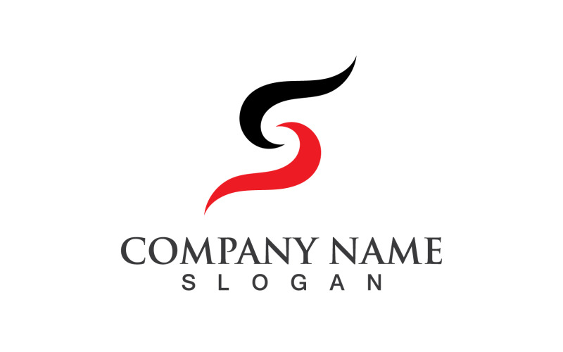 S Business eerste bedrijfslogo Vector V2