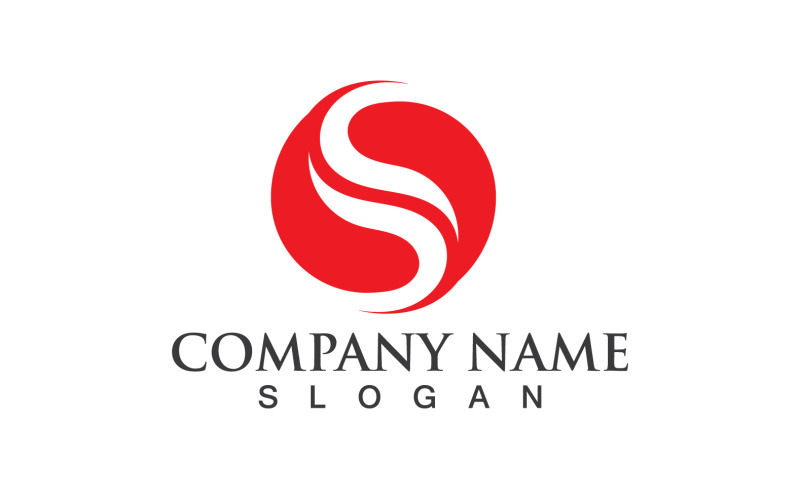 S Business Initial Company Logo Vector V10